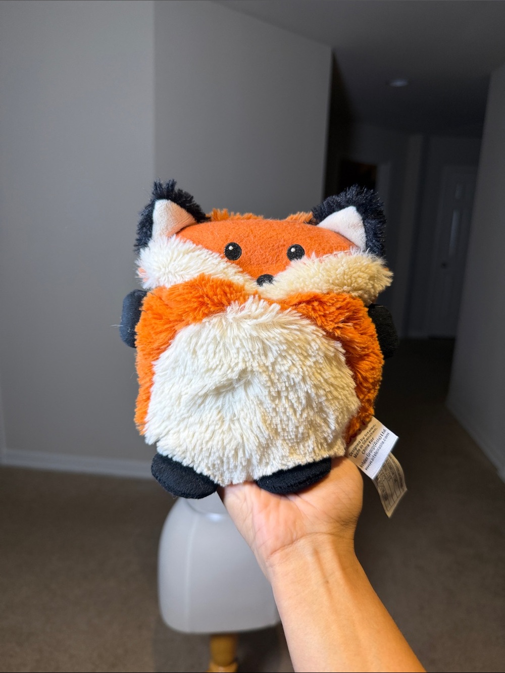 Ty Plush Fox Bib Accessory - Orange, Cream & Black